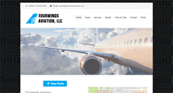 Desktop Screenshot of fourwindsaviation.com